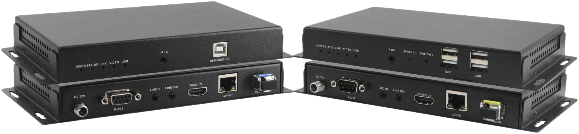 4K30 KVM广播型光纤网线传输器